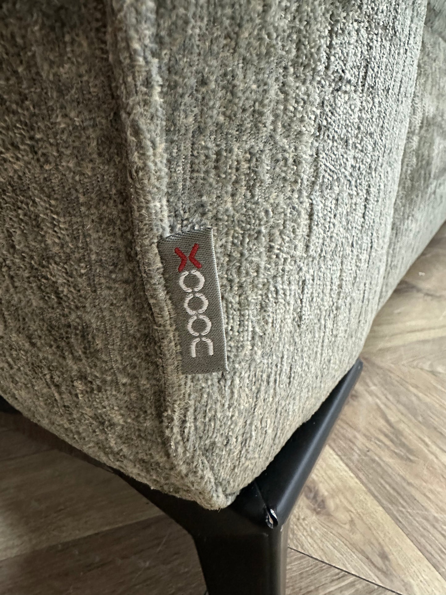 !Nieuwstaat! Xooon Groene 2.5-Zits Bank ~ Vaste Kussens