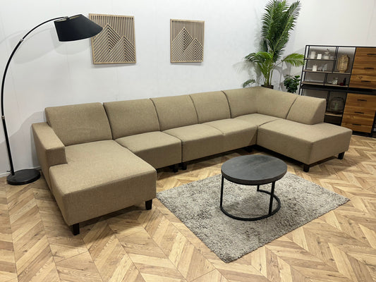 Beige U Bank ~ Vaste Kussens