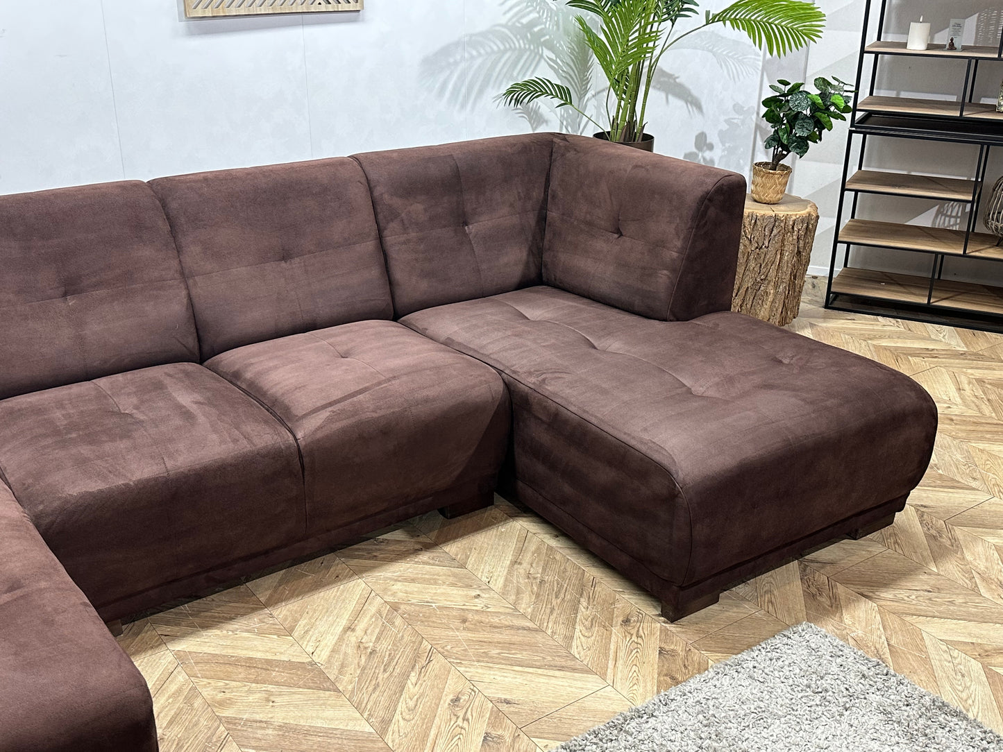 Bruine Suède Stoffen U Bank ~ Vaste Kussens