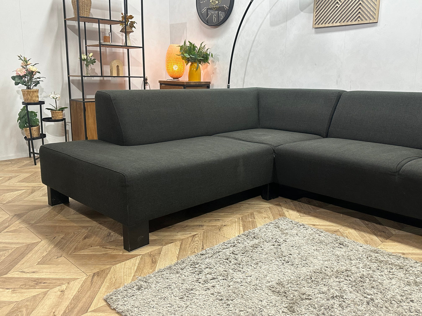 Zwarte Hoekbank ~ Inruilvoordeel