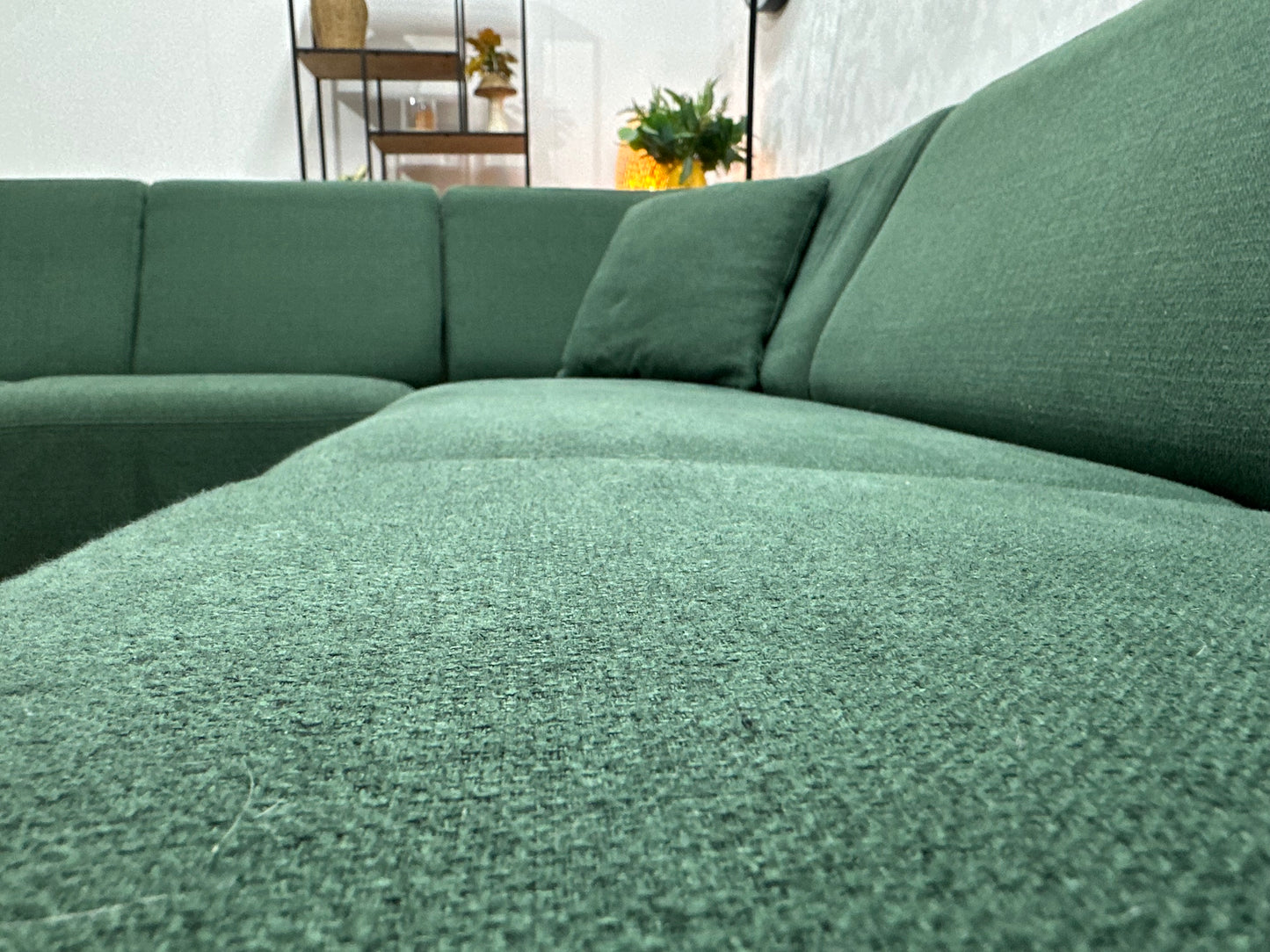 Groene U Bank ~ Vaste Kussens