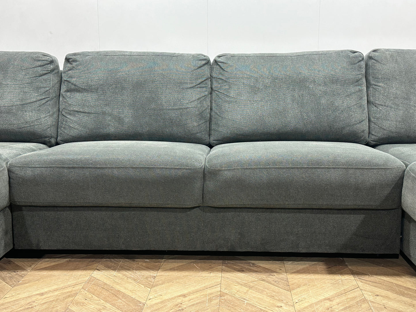 Antraciet Suède Stoffen U Bank ~ Losse Kussens Met Afneembare Hoezen