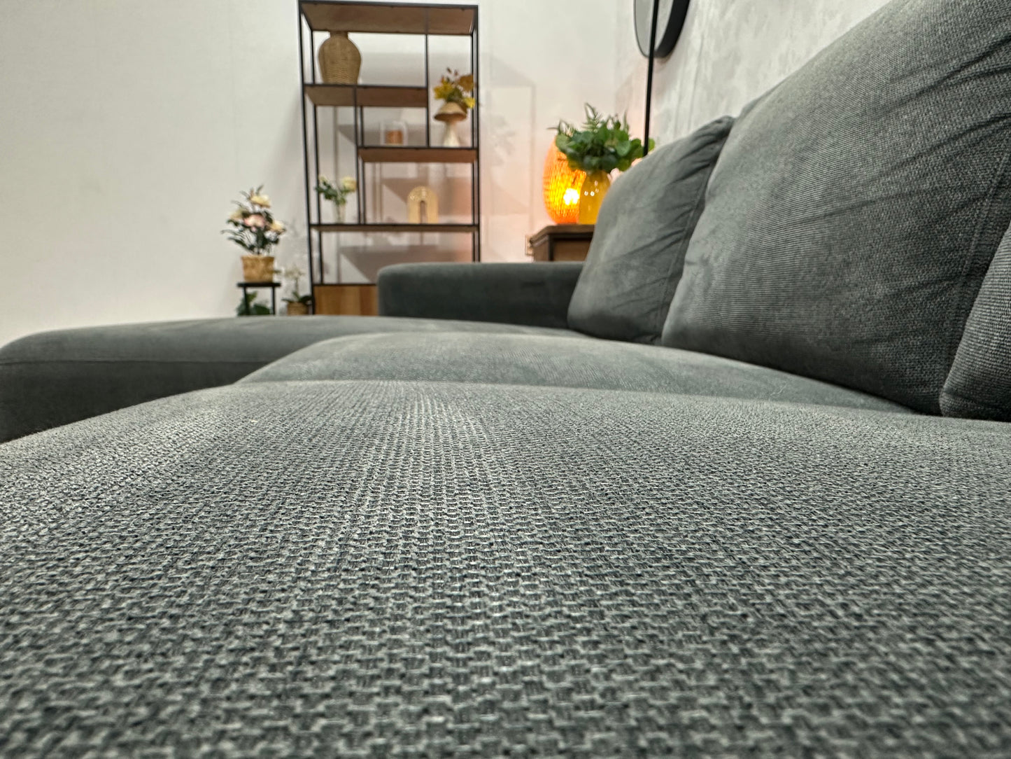 Antraciet Suède Stoffen U Bank ~ Losse Kussens Met Afneembare Hoezen