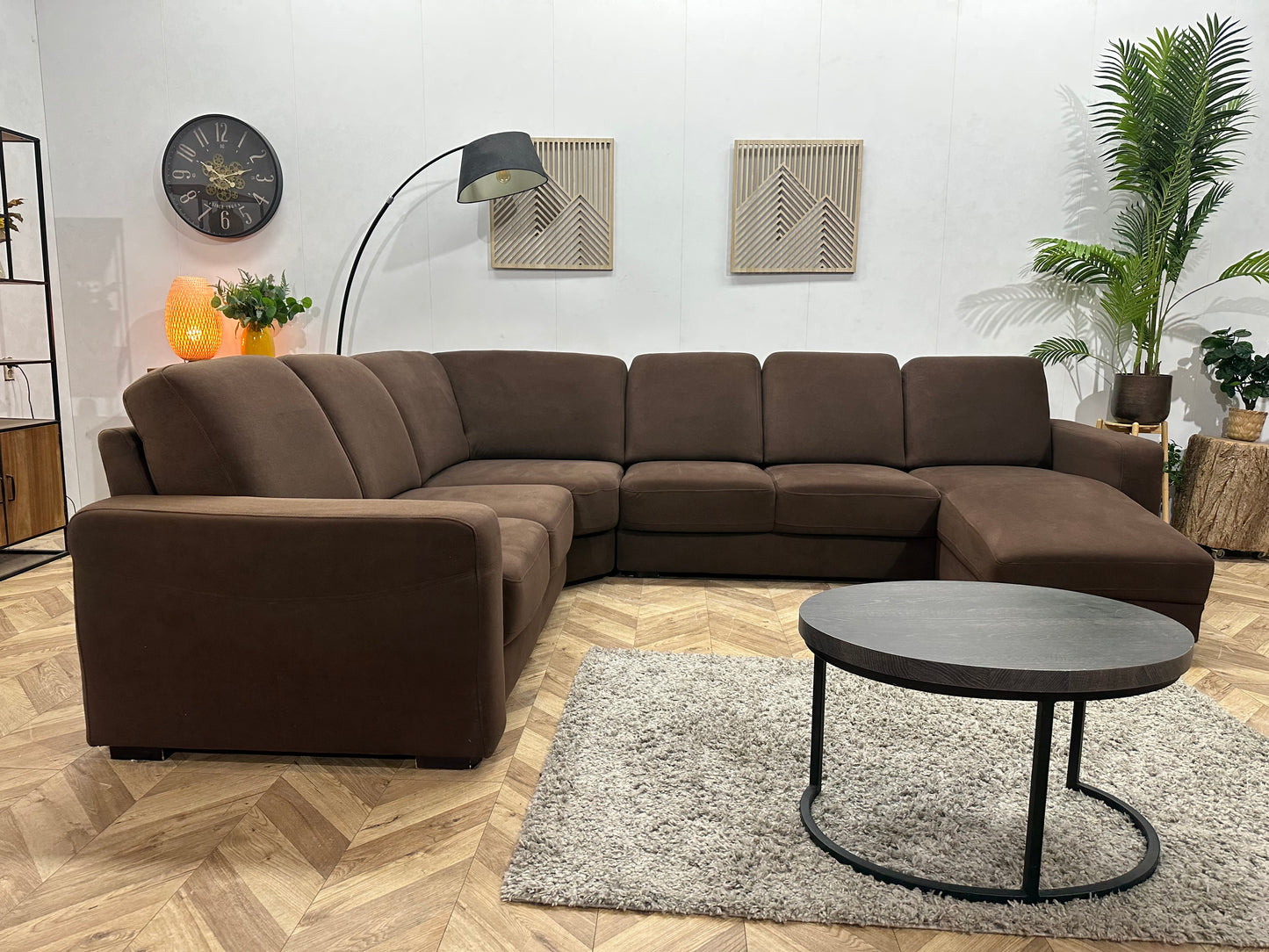 Bruine Stoffen U Bank ~ Vaste Kussens