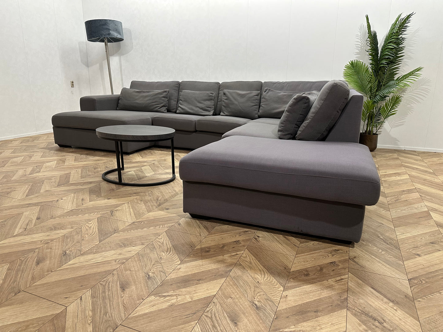 Ruime Grijze U Bank ~ Losse Kussens Met Afneembare Hoezen