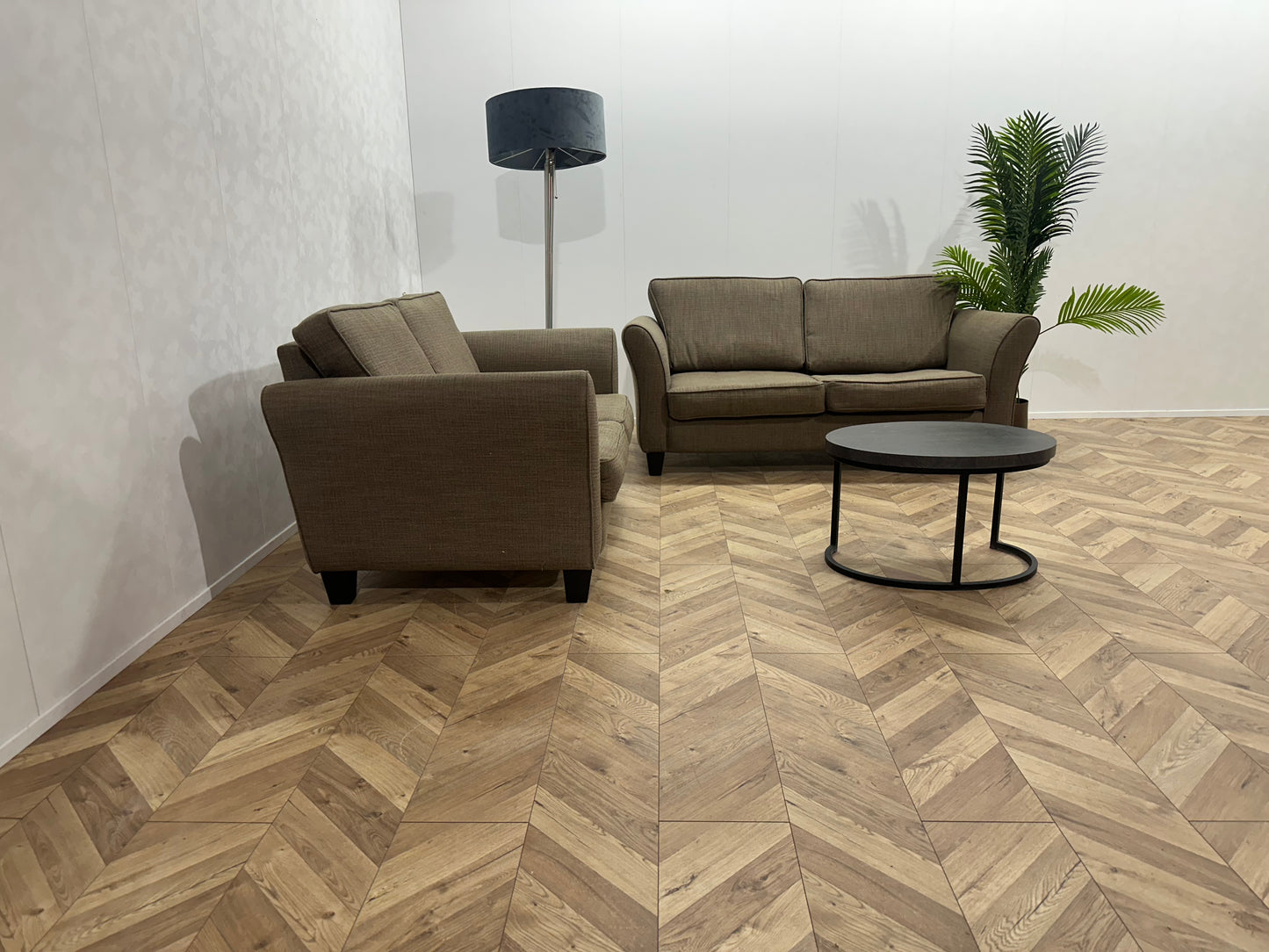 Licht Bruine Banken Set ~ Losse Kussens Met Afneembare Hoezen