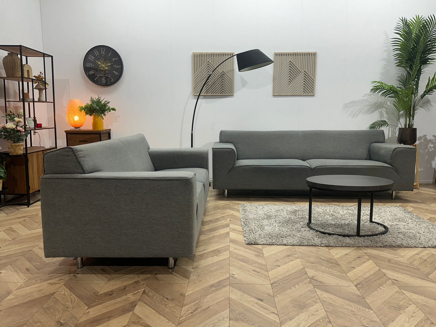 Grijze Banken Set ~ Vaste Kussens