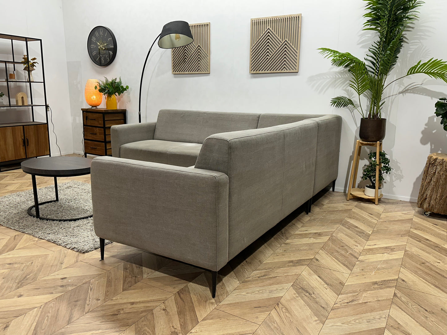 !Inruilvoordeel! Goossens Grijze Hoekbank ~ Beide Hoekopstellingen Mogelijk