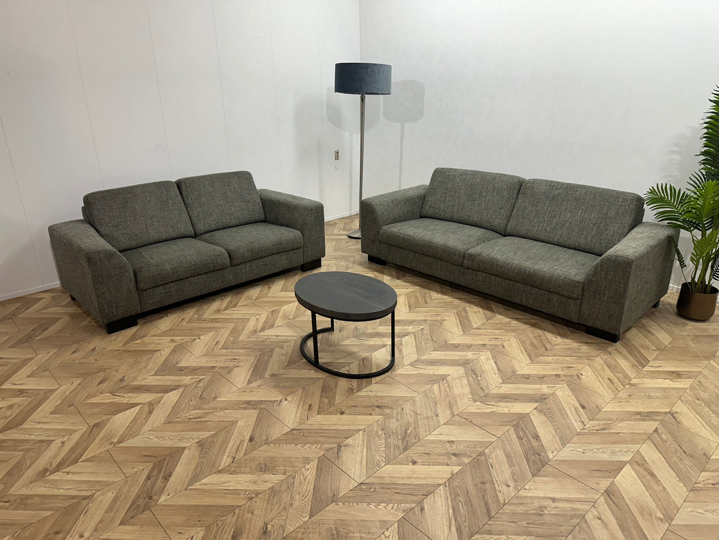 Easy Sofa Antraciet Banken Set ~ Vaste Kussens