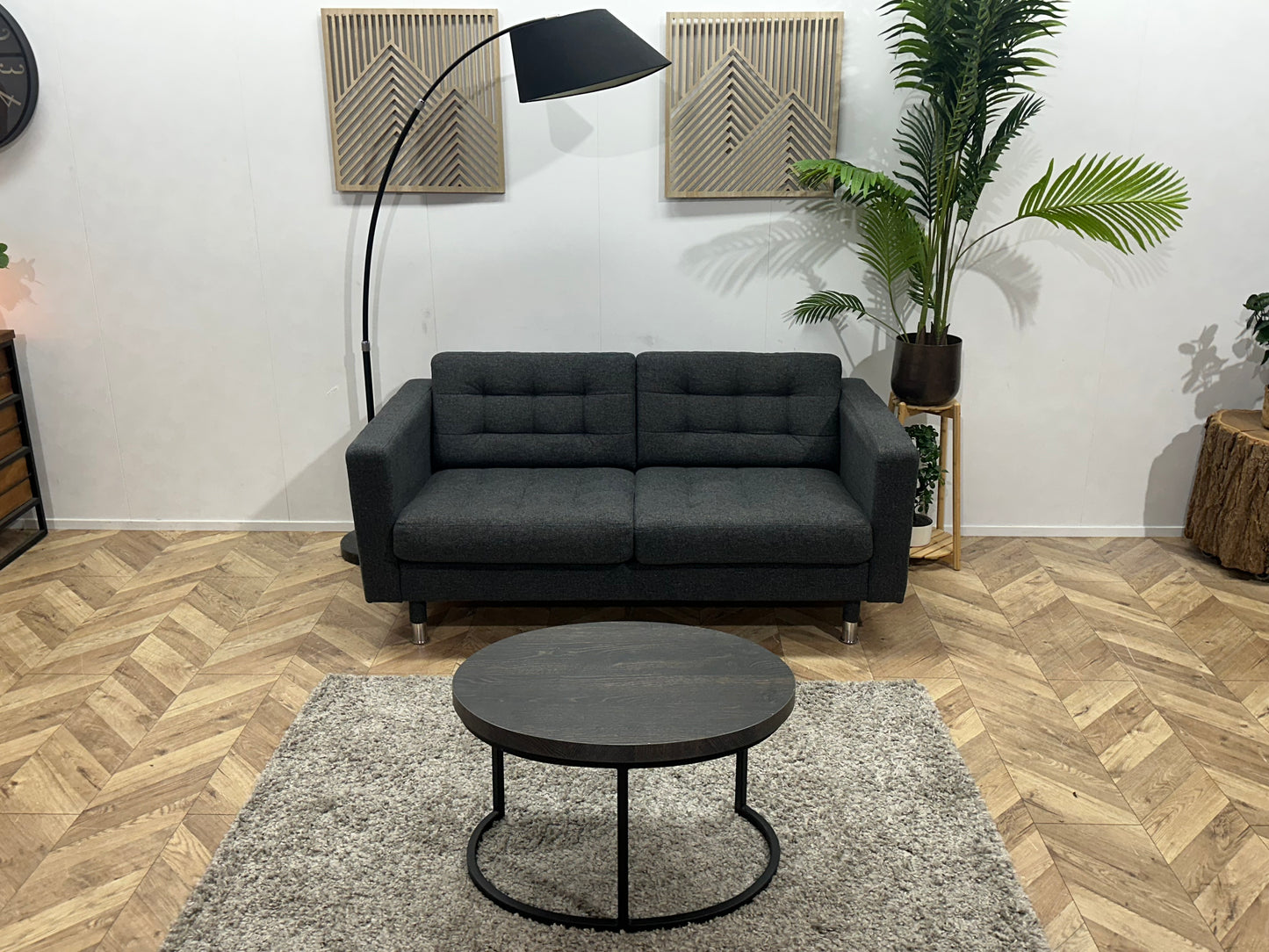 Antraciet 2.5-Zits Bank ~ Losse Kussens Met Afneembare Hoezen