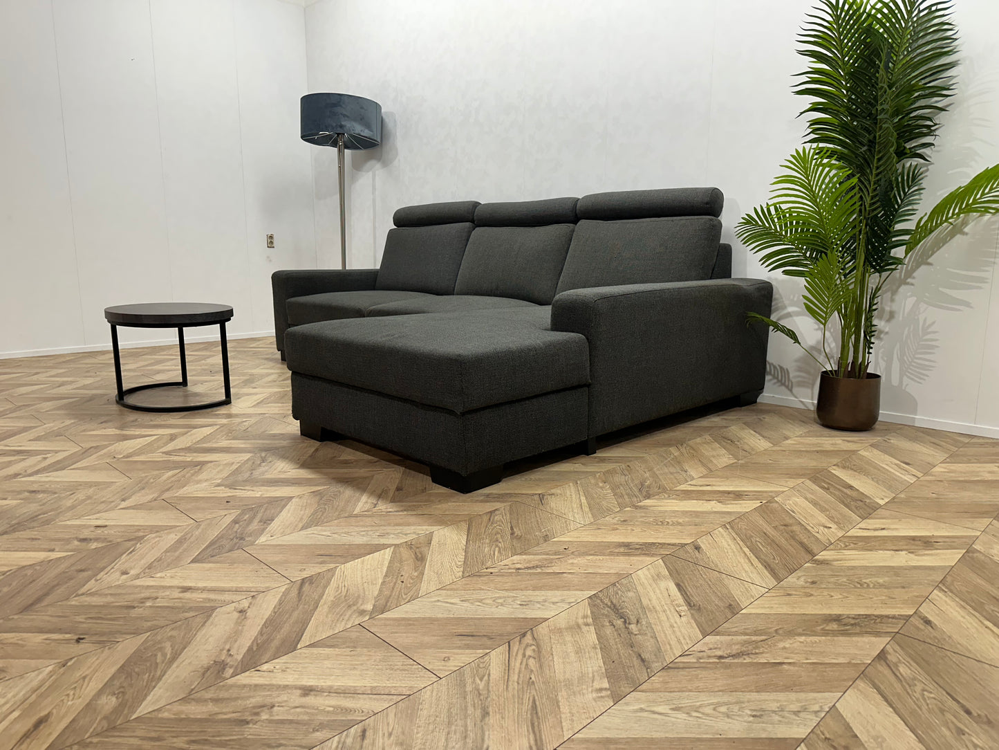 Antraciet Hoekbank ~ Extra Opbergruimte