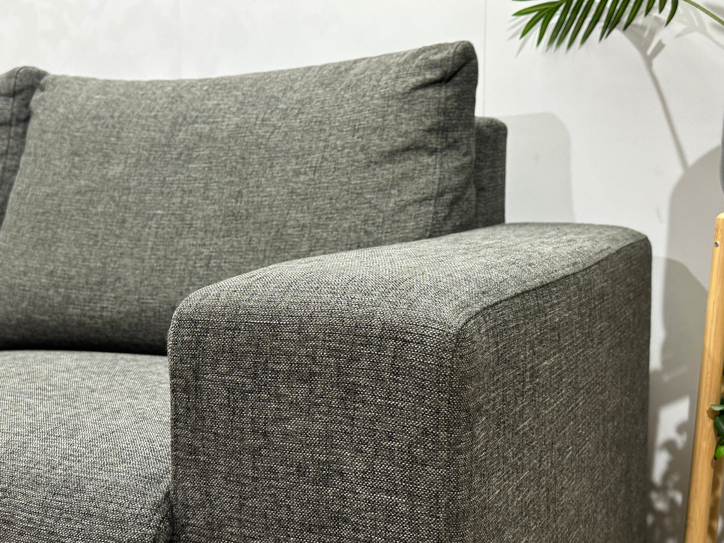 Antraciet Hoekbank ~ Losse Rugkussens Met Afneembare Hoezen