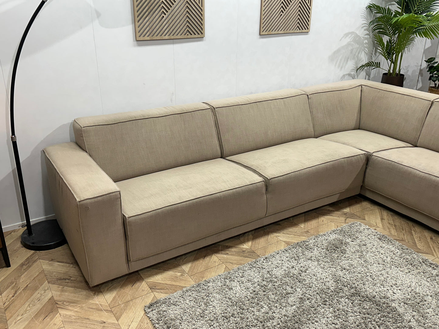 Beige Hoekbank ~ Inruilvoordeel