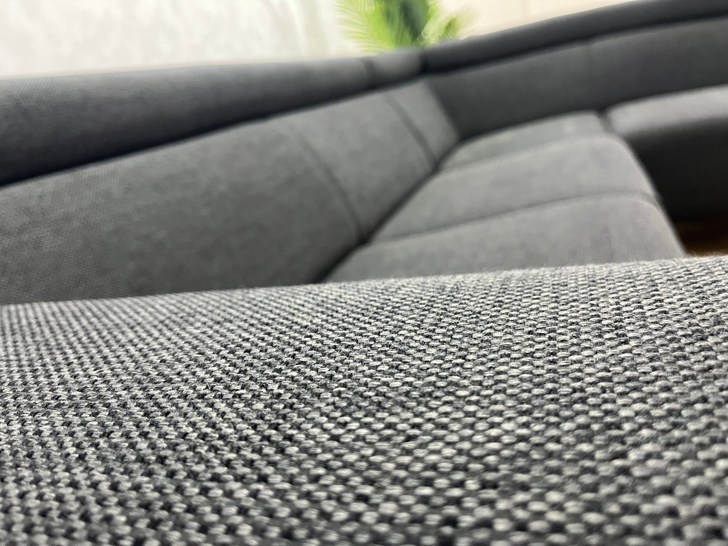 IN.HOUSE Zwarte Hoekbank ~ Verstelbare Hoofdsteunen