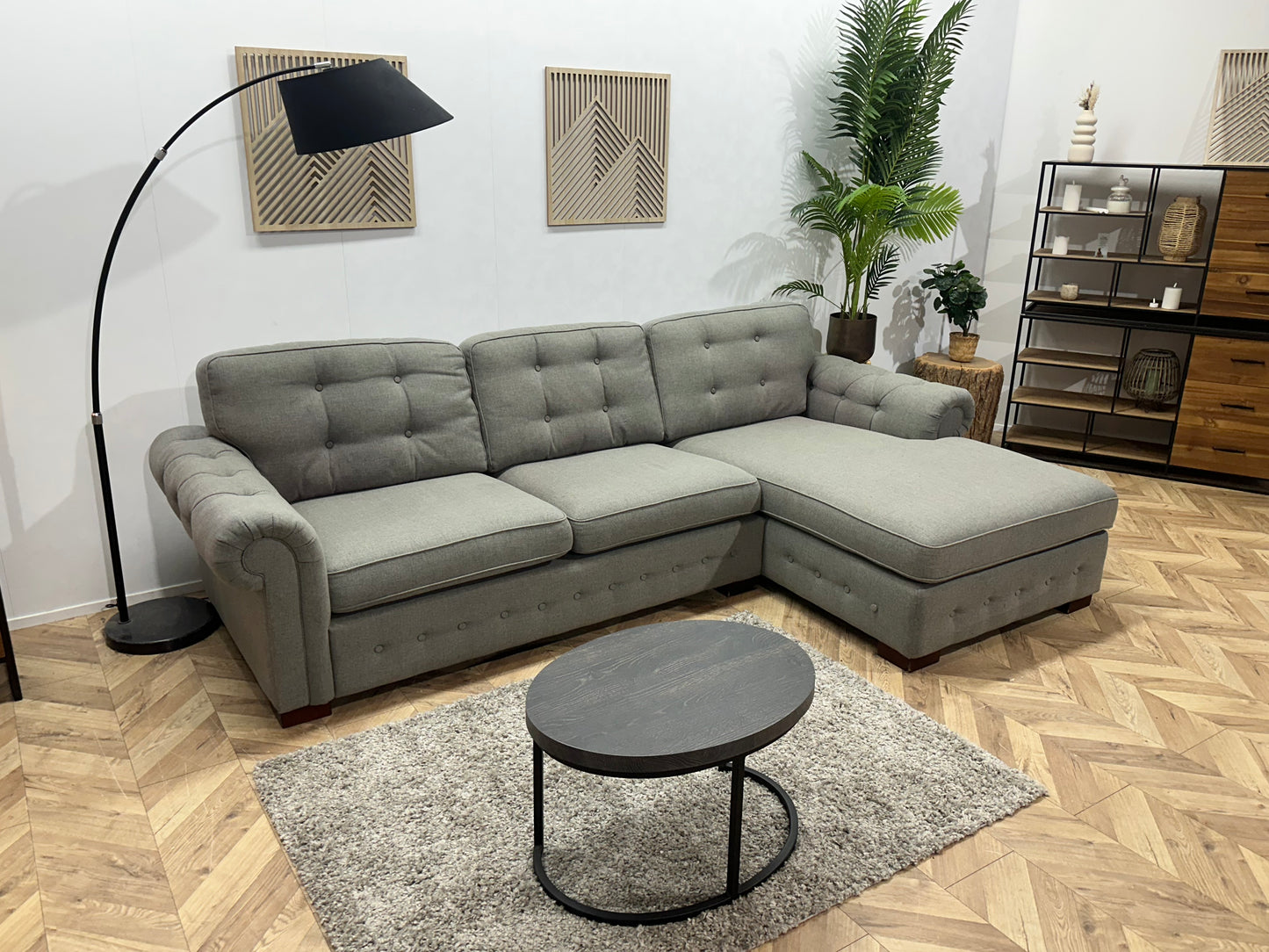 Licht Grijze Hoekbank ~ Losse Kussens Met Afneembare Hoezen