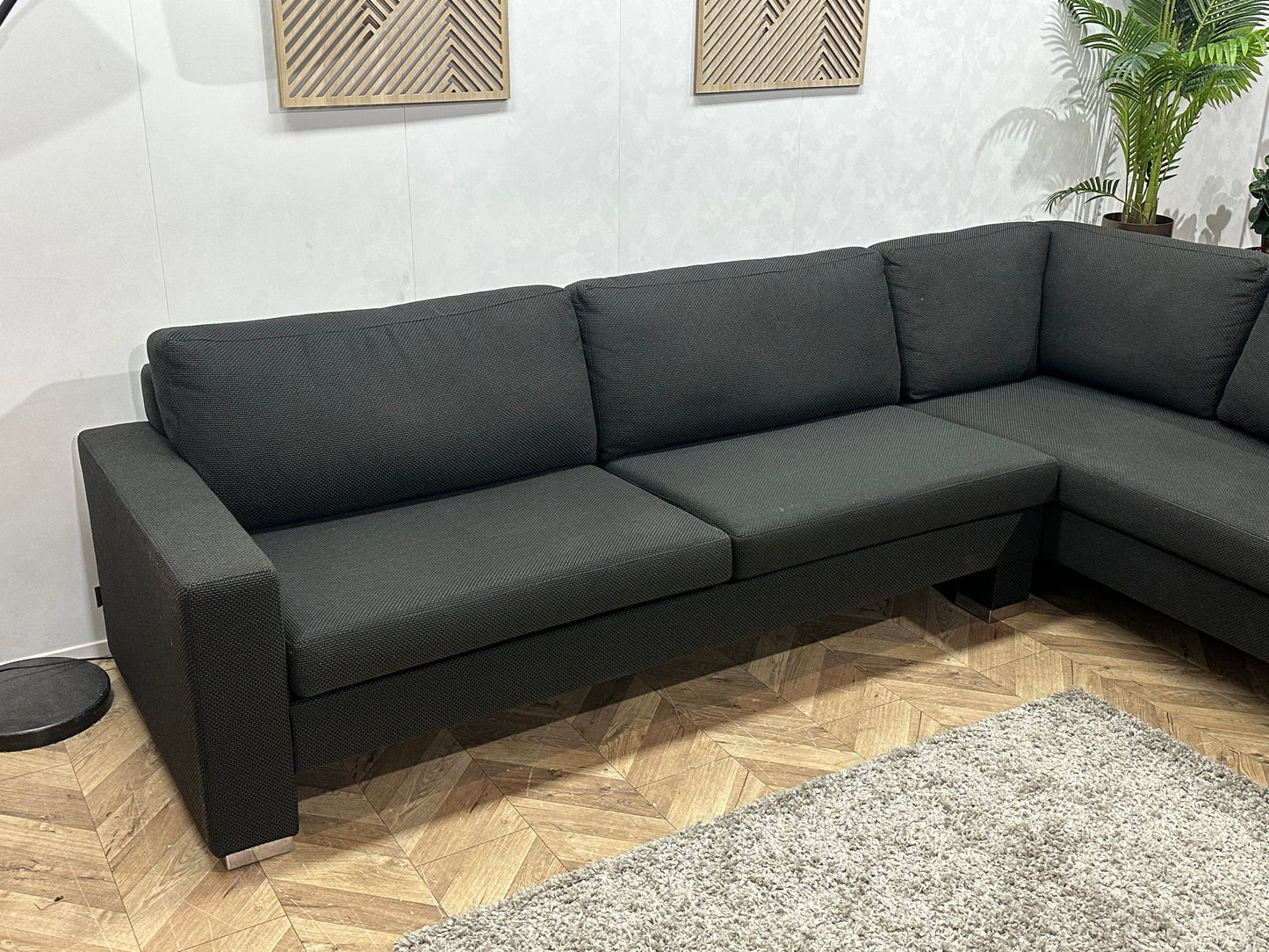 Hofstede Raanhuis Antraciet Hoekbank ~ Losse Kussens Met Afneembare Hoezen