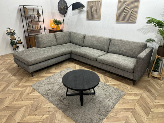 Grijze Hoekbank ~ Losse Kussens Met Afneembare Hoezen