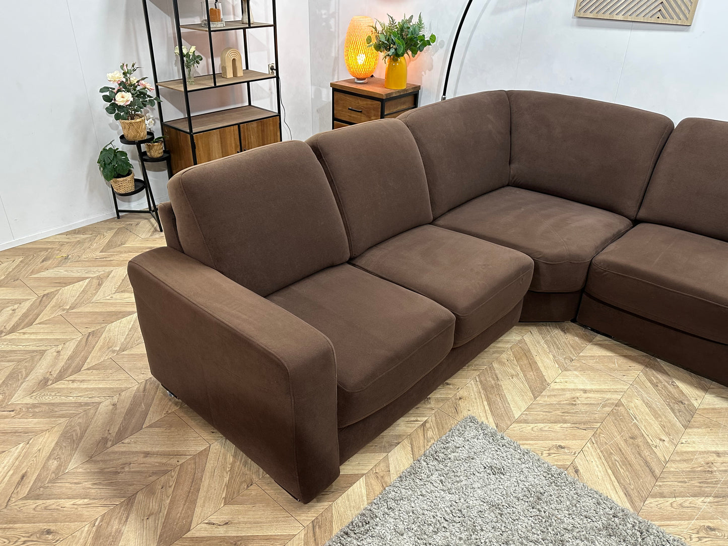 Bruine Stoffen U Bank ~ Vaste Kussens