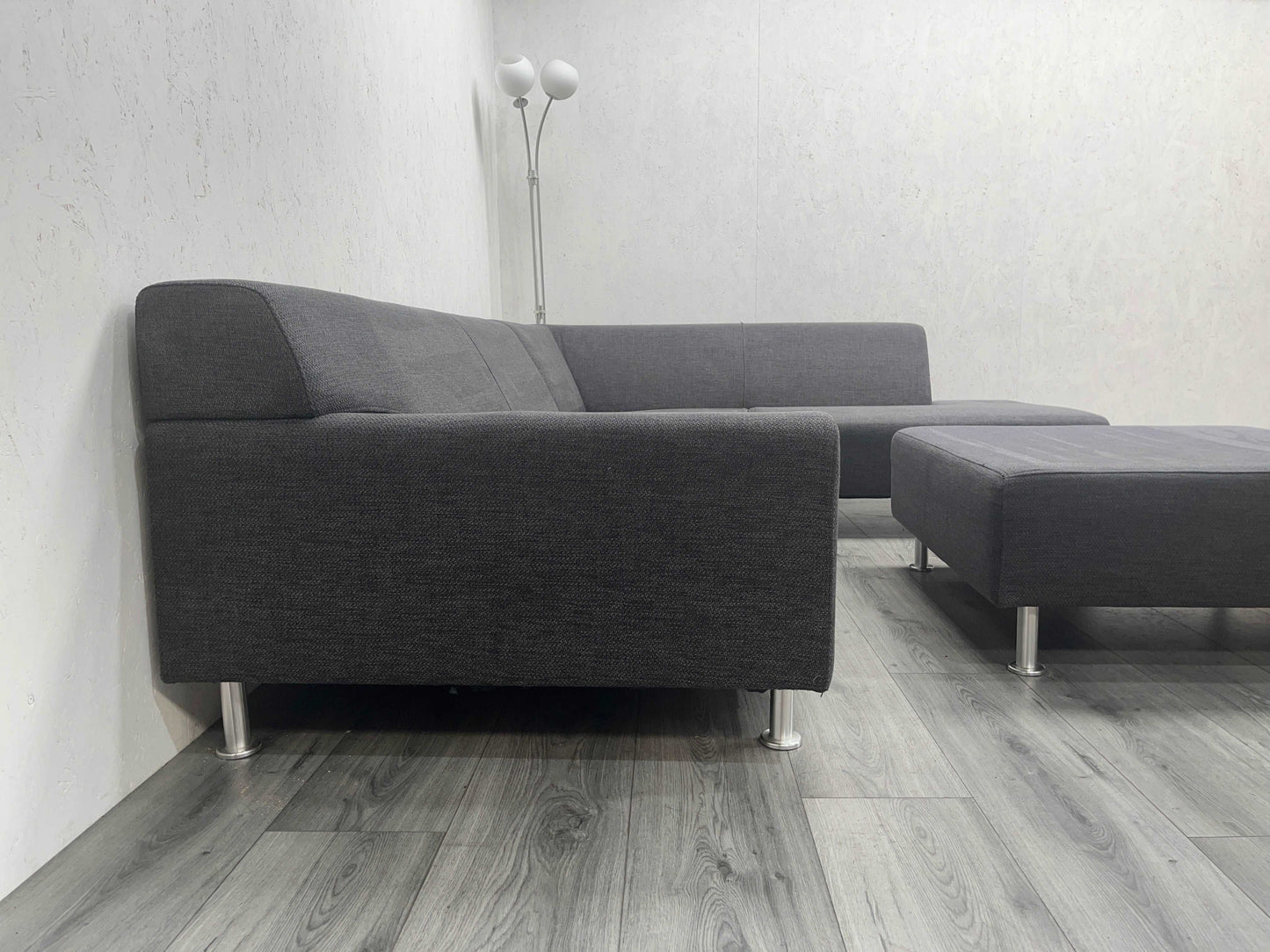 Antraciet Hoekbank ~ Hocker