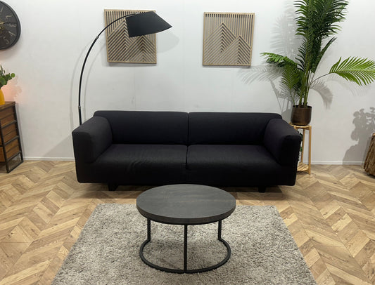 Zwarte 2.5 Zits Bank ~ Vaste Kussens