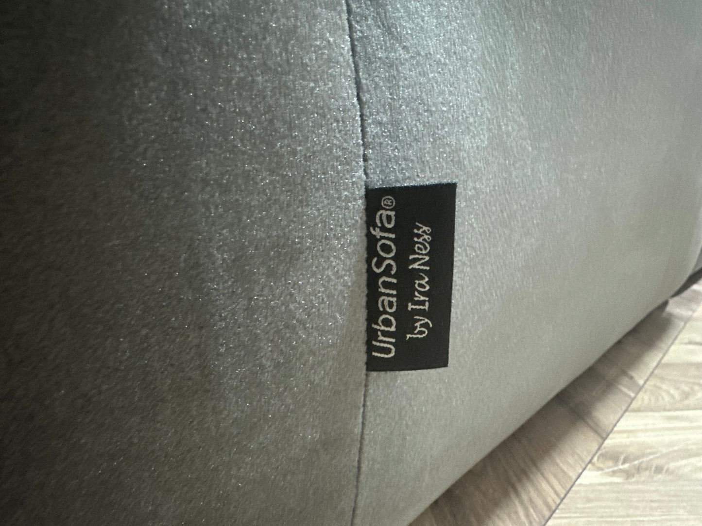 Urban Sofa Antraciet Design Velvet U Bank ~ Losse Kussens Met Afneembare Hoezen