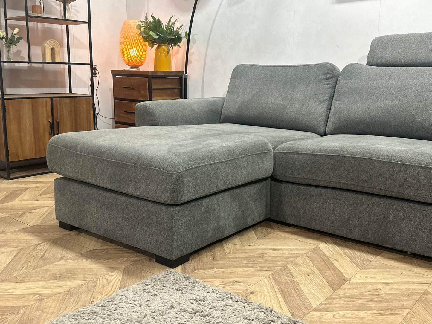 Antraciet Suède Stoffen U Bank ~ Losse Kussens Met Afneembare Hoezen