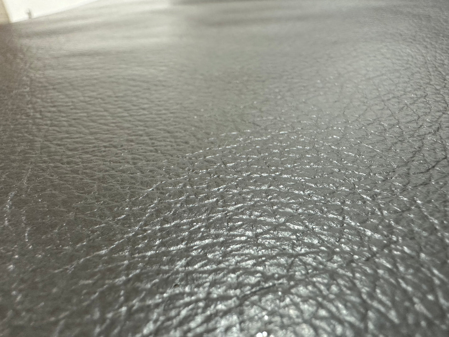 Bruine Echt Lederen 2-Zits Bank ~ Vaste Kussens