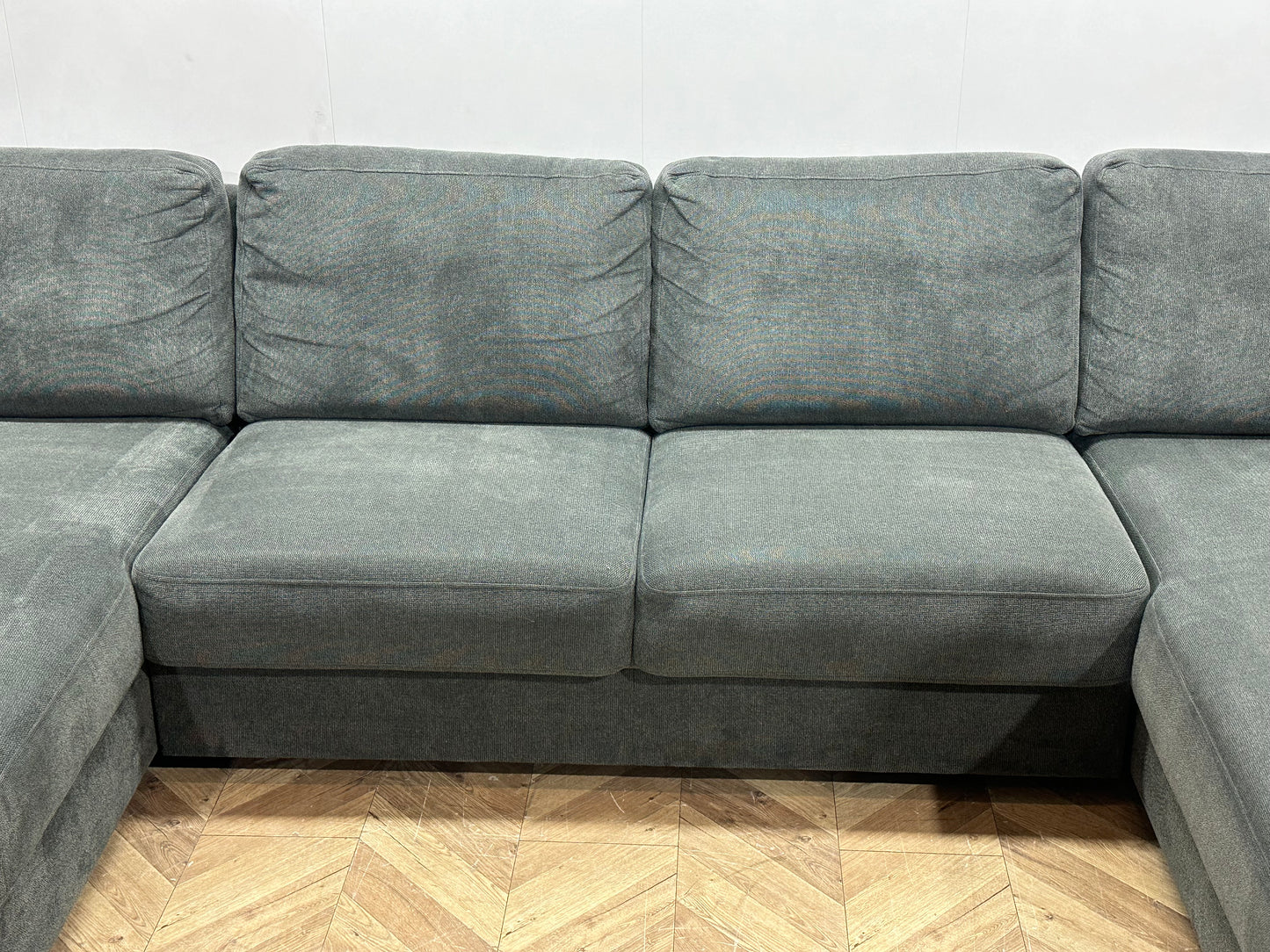 Antraciet Suède Stoffen U Bank ~ Losse Kussens Met Afneembare Hoezen