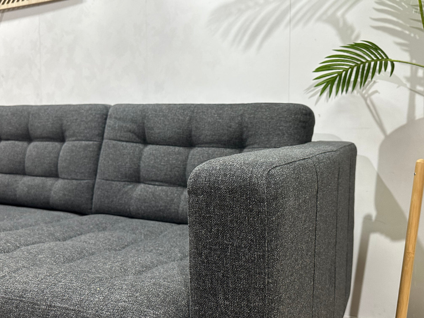 Antraciet 2.5-Zits Bank ~ Losse Kussens Met Afneembare Hoezen