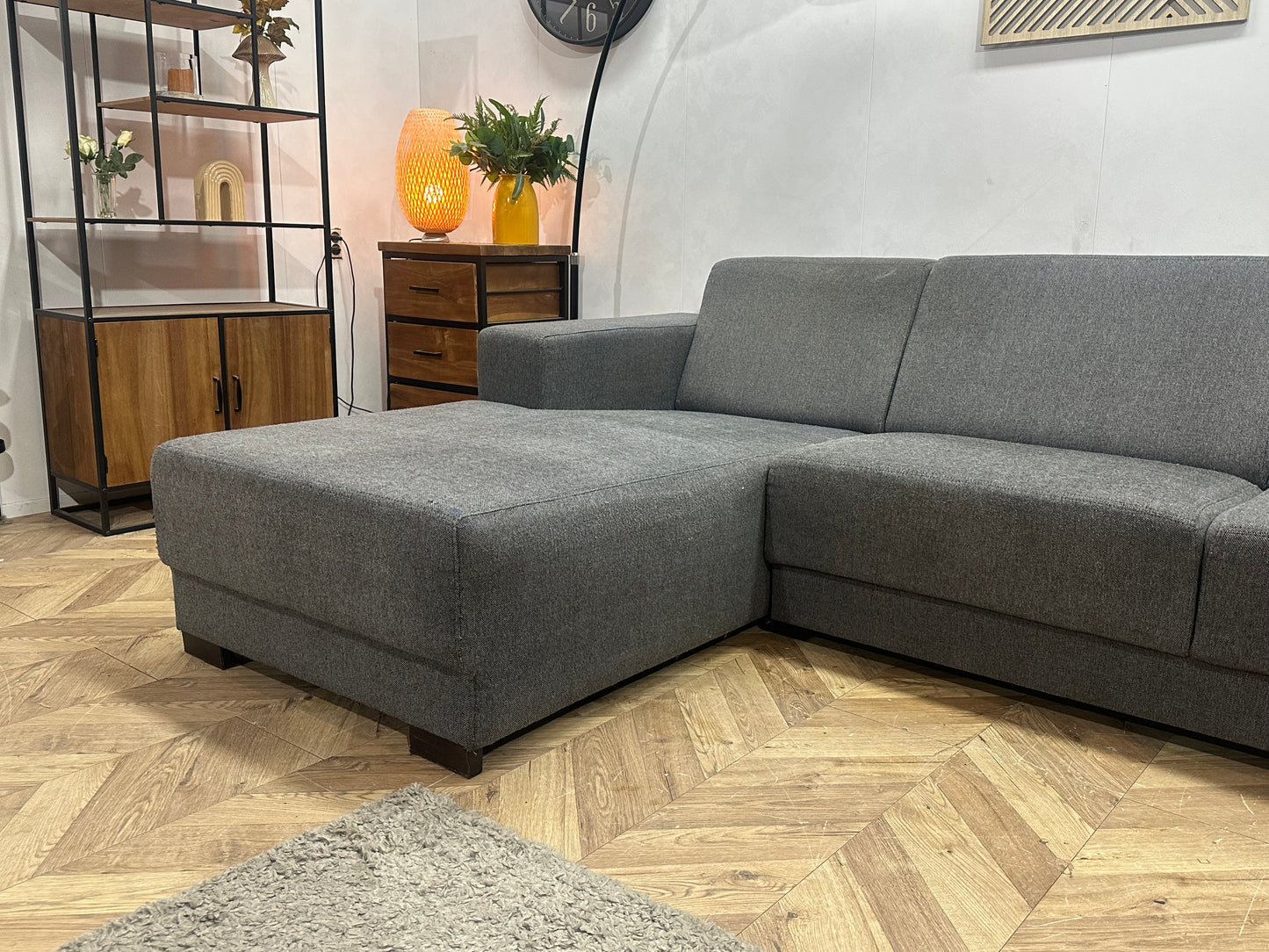 Antraciet U Bank ~ Vaste Kussens