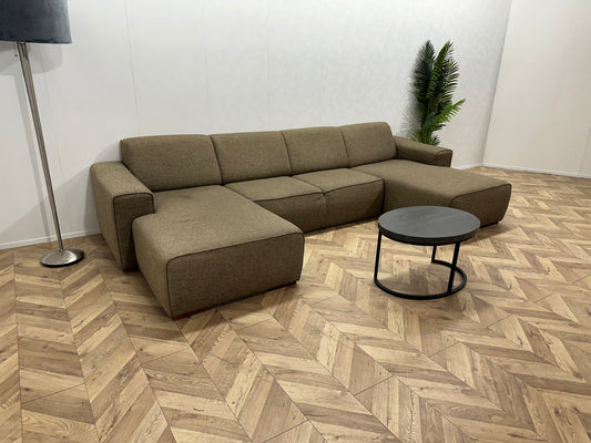 IN.HOUSE Bruine U Bank ~ Vaste Kussens