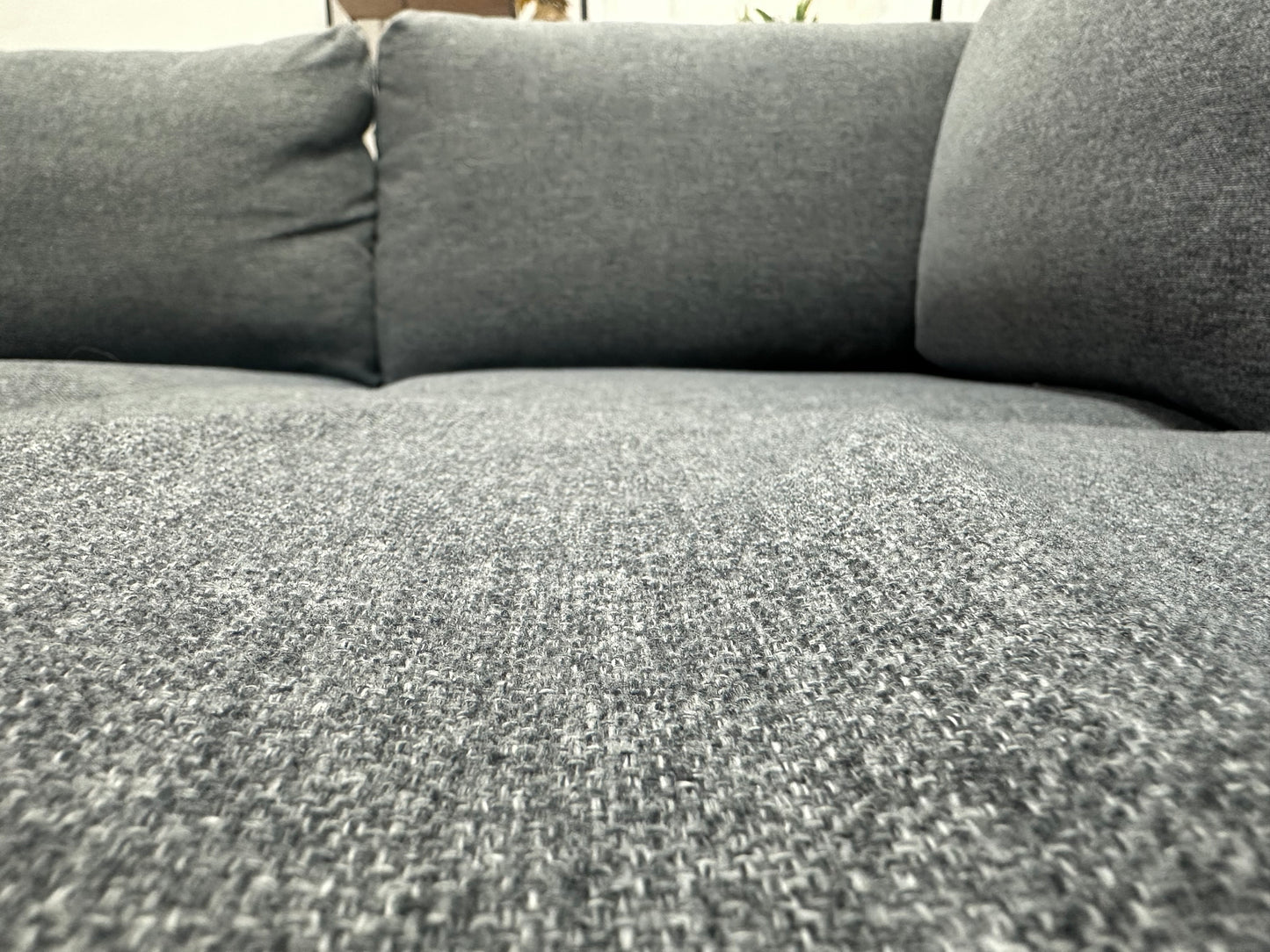 Grijze Design Hoekbank ~ Losse Kussens Met Afneembare Hoezen