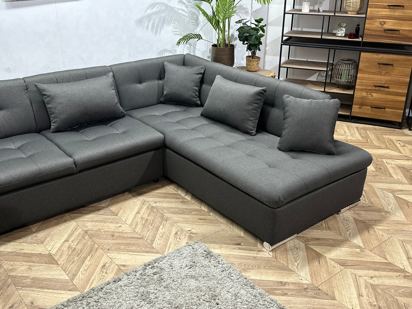 !Showroommodel! Antraciet U Bank