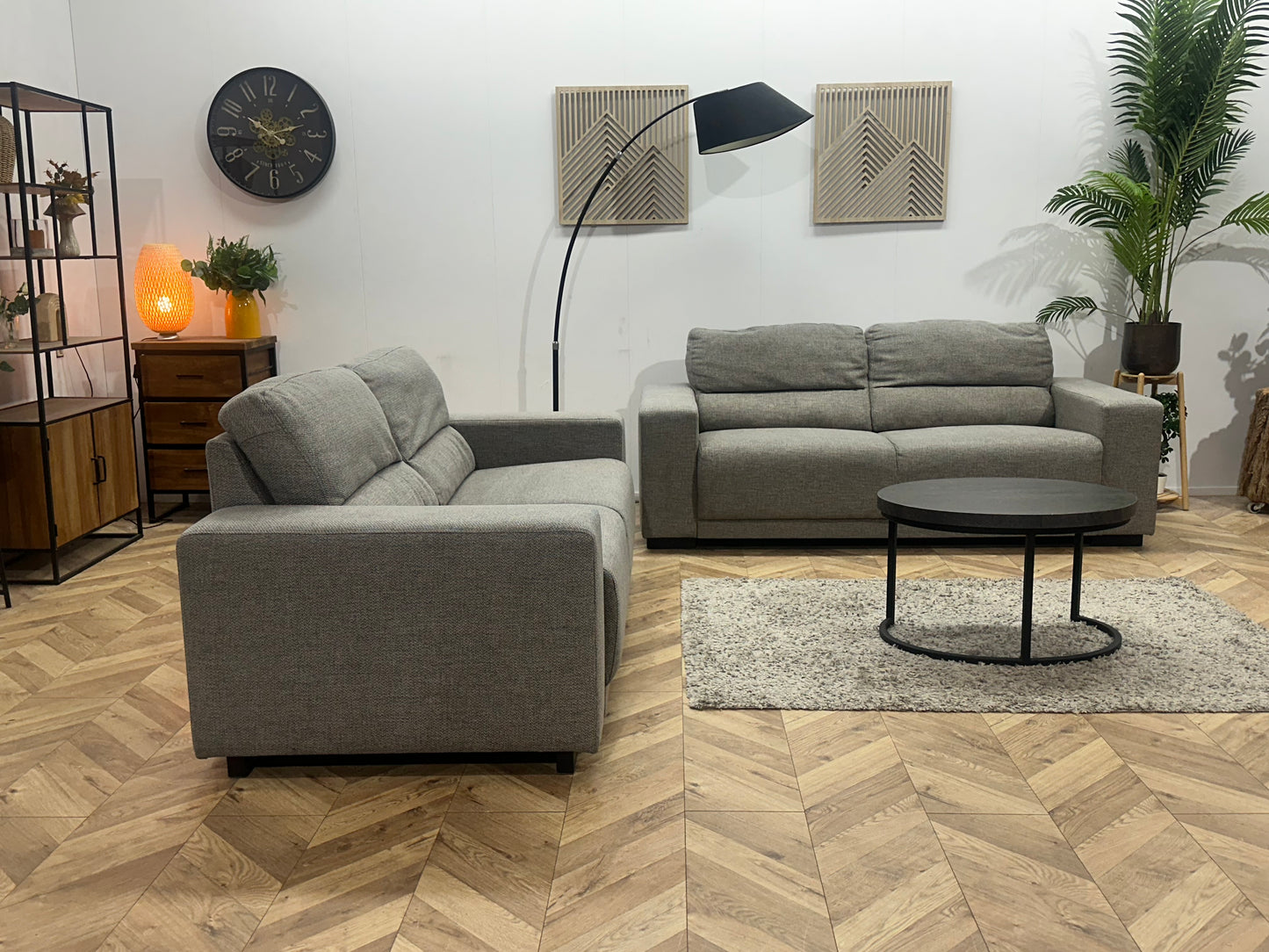 Grijze Banken Set ~ Vaste Kussens