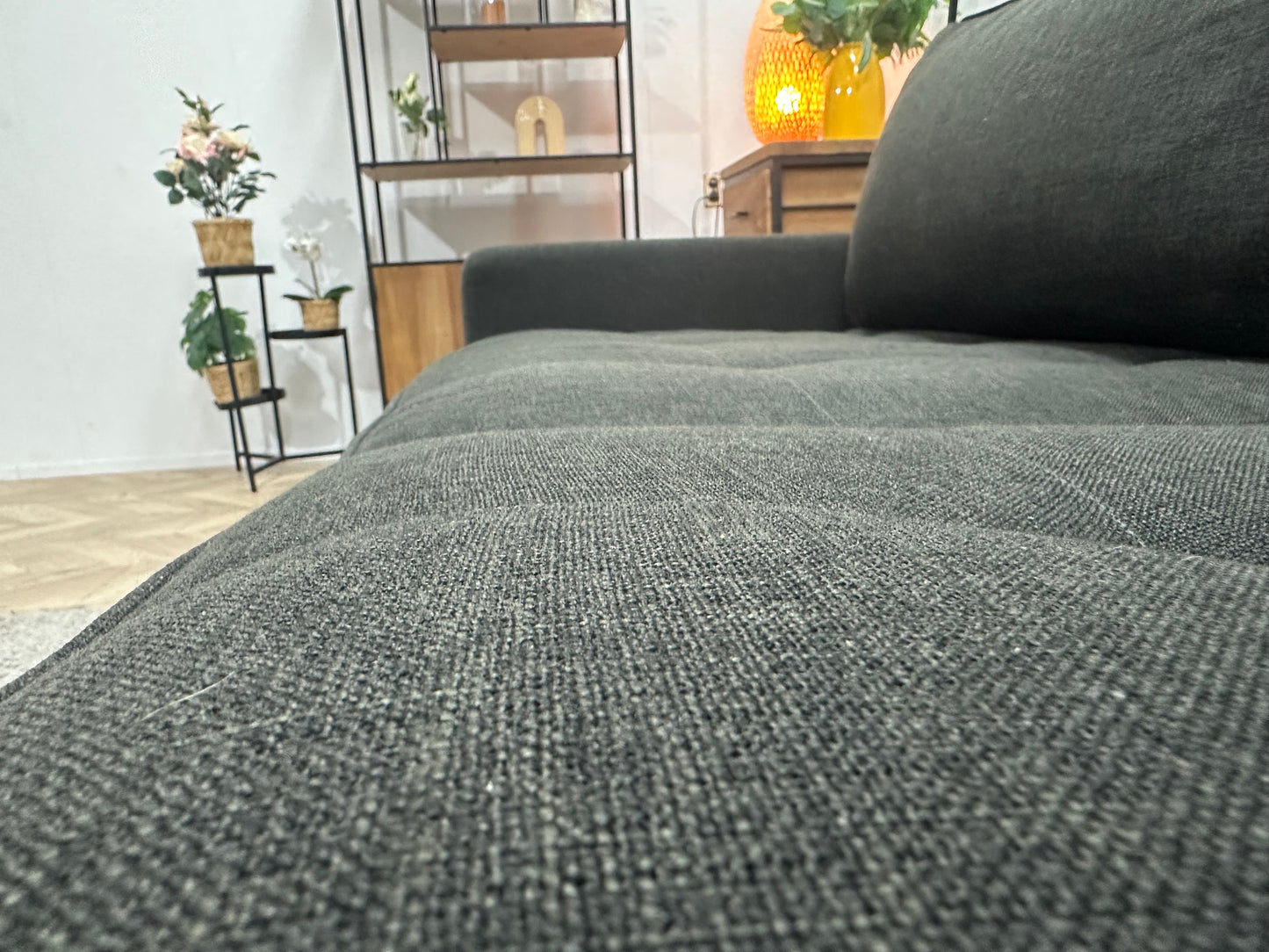 Zwarte Hoekbank ~ Losse Kussens Met Afneembare Hoezen