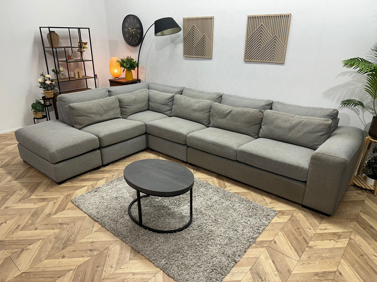 Montèl Grijze Ruime Hoekbank ~ Inruilvoordeel