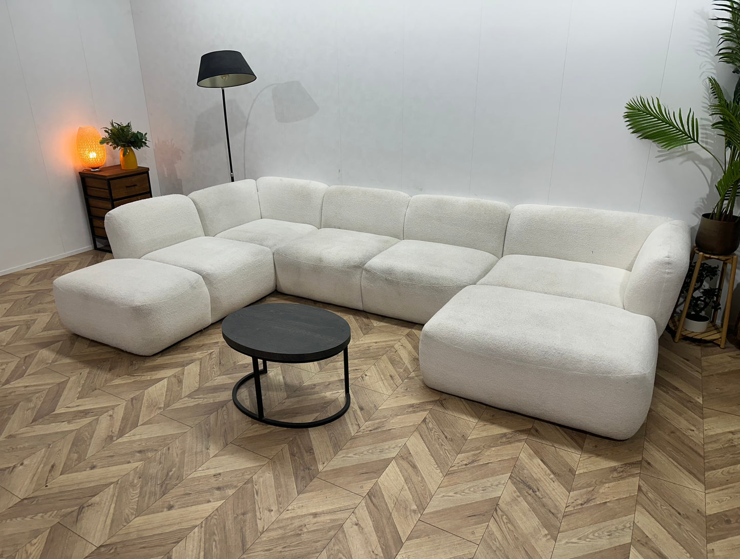 Witte Bouclé Stoffen U Bank ~ Inruilvoordeel