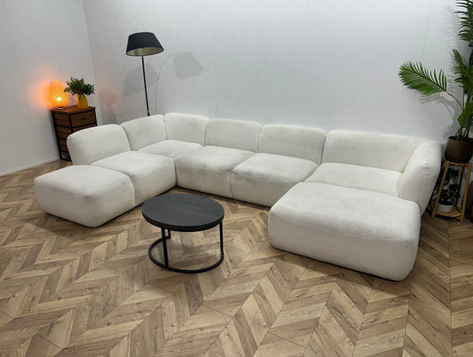 Witte Bouclé Stoffen U Bank ~ Inruilvoordeel