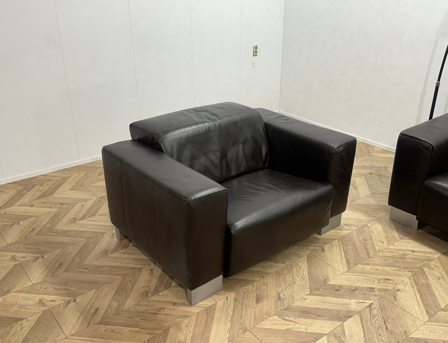 Bruine Echt Lederen Banken Set ~ Verstelbare Hoofdsteunen