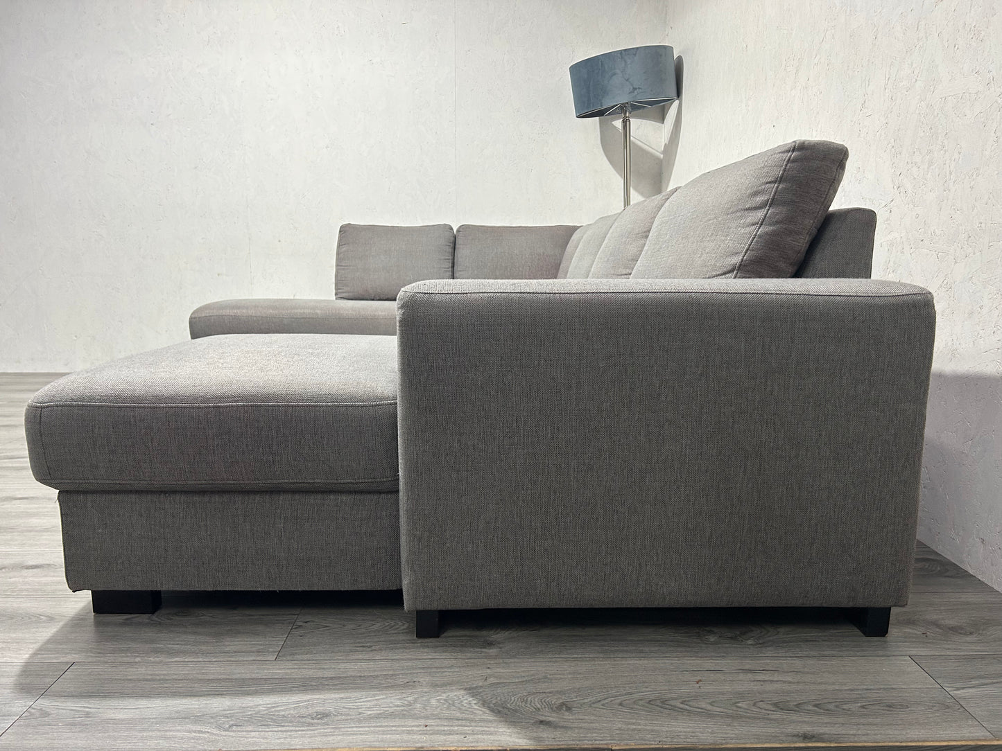 Licht Grijze U Bank ~ Losse Rugkussens Met Afneembare Hoezen