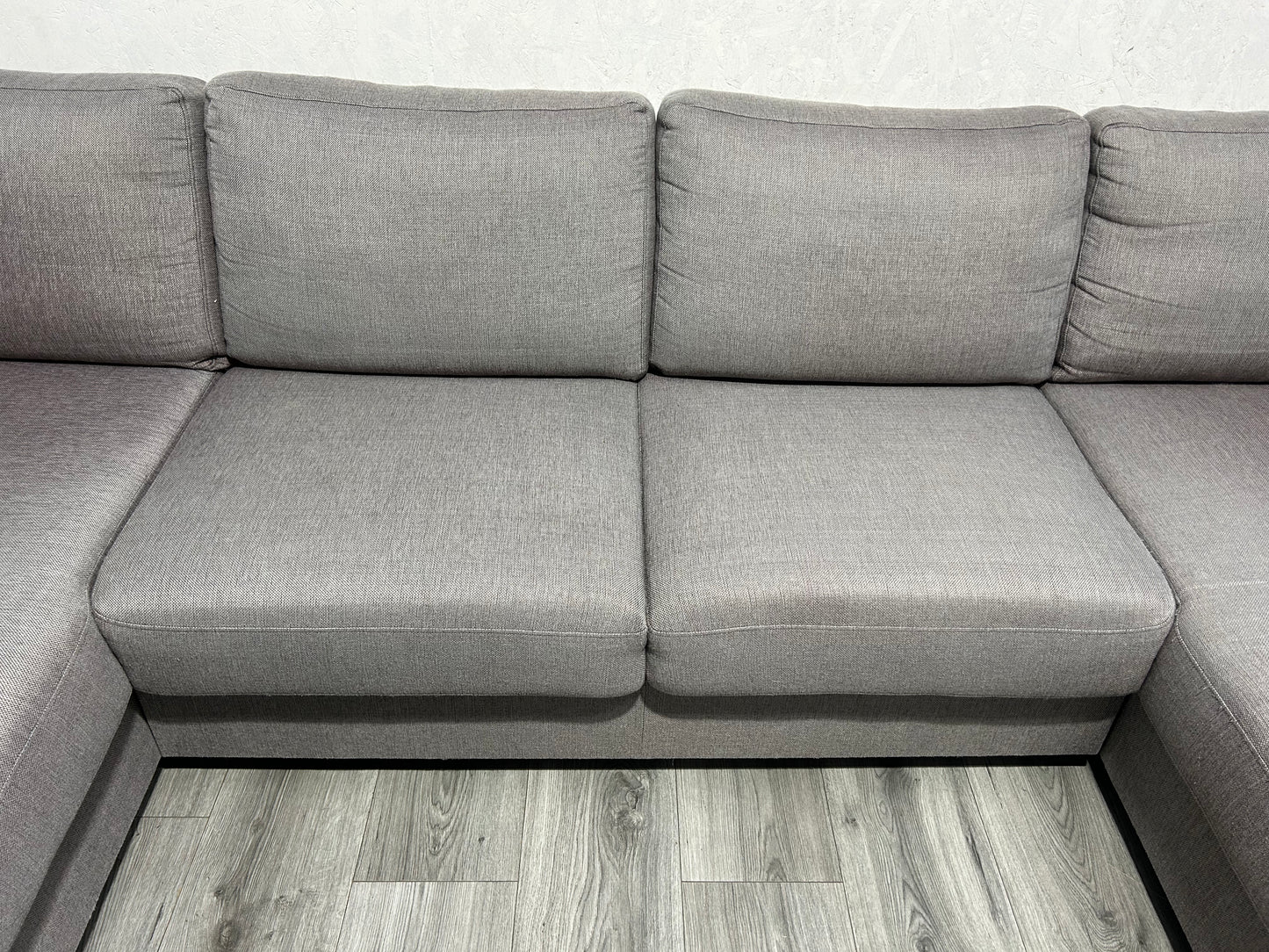 Licht Grijze U Bank ~ Losse Rugkussens Met Afneembare Hoezen