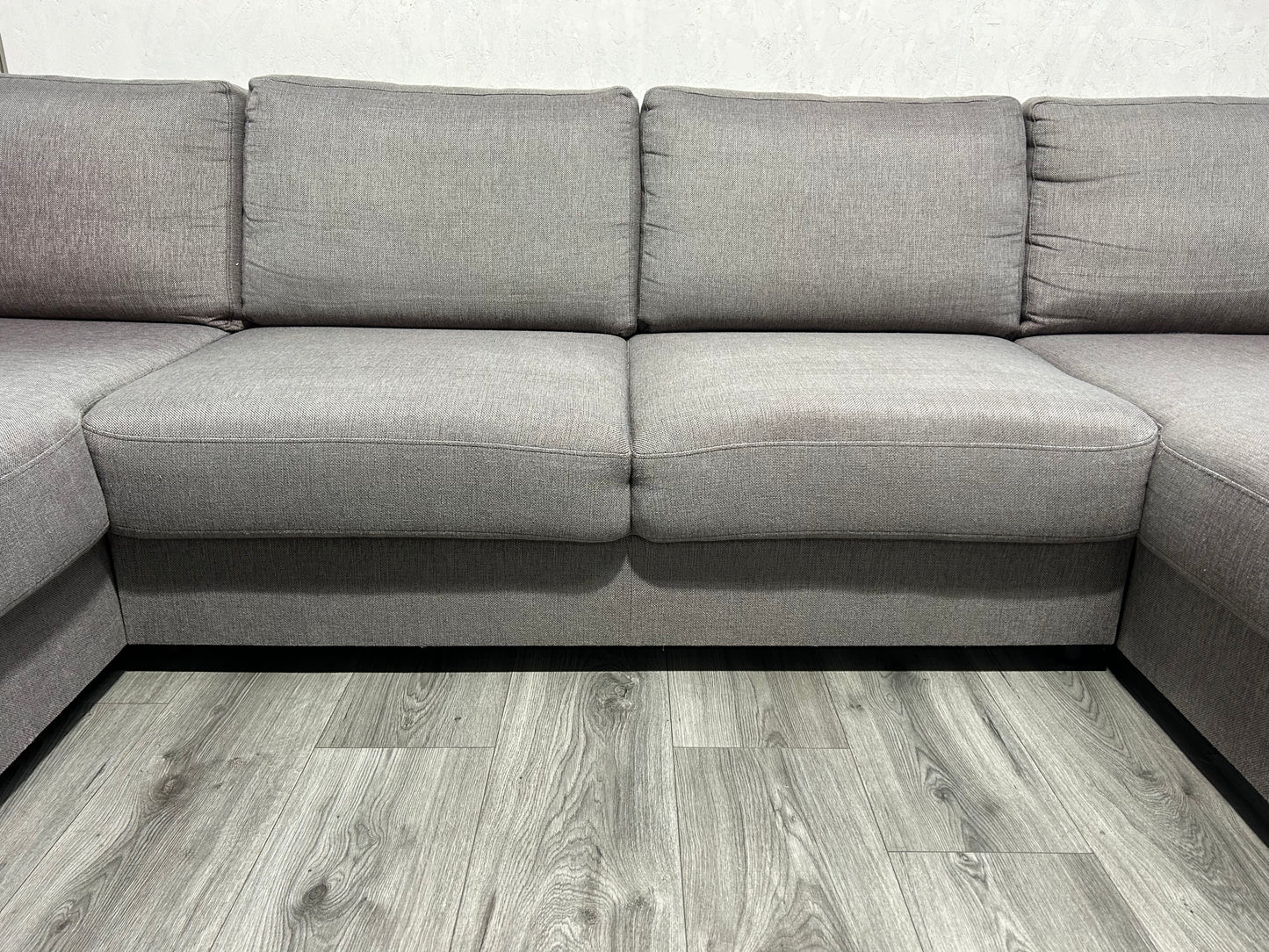 Licht Grijze U Bank ~ Losse Rugkussens Met Afneembare Hoezen