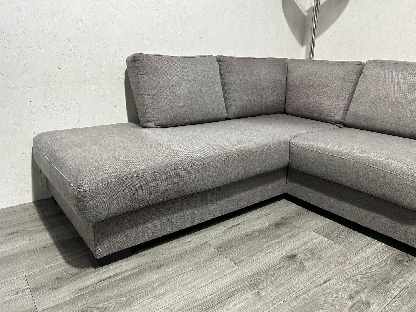 Licht Grijze U Bank ~ Losse Rugkussens Met Afneembare Hoezen