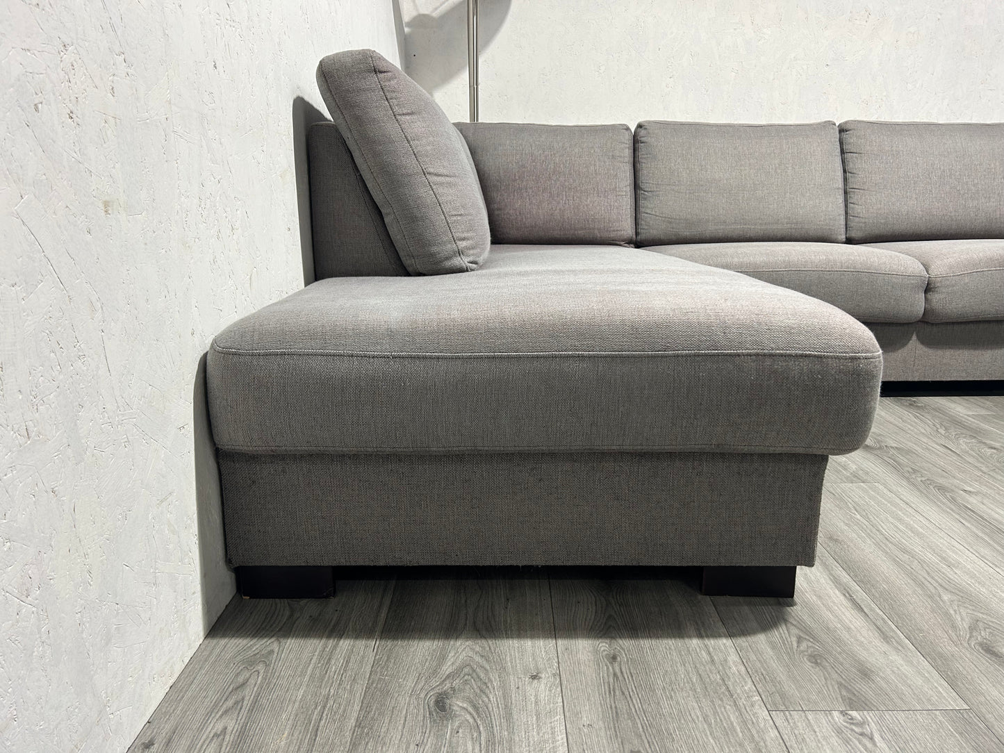 Licht Grijze U Bank ~ Losse Rugkussens Met Afneembare Hoezen
