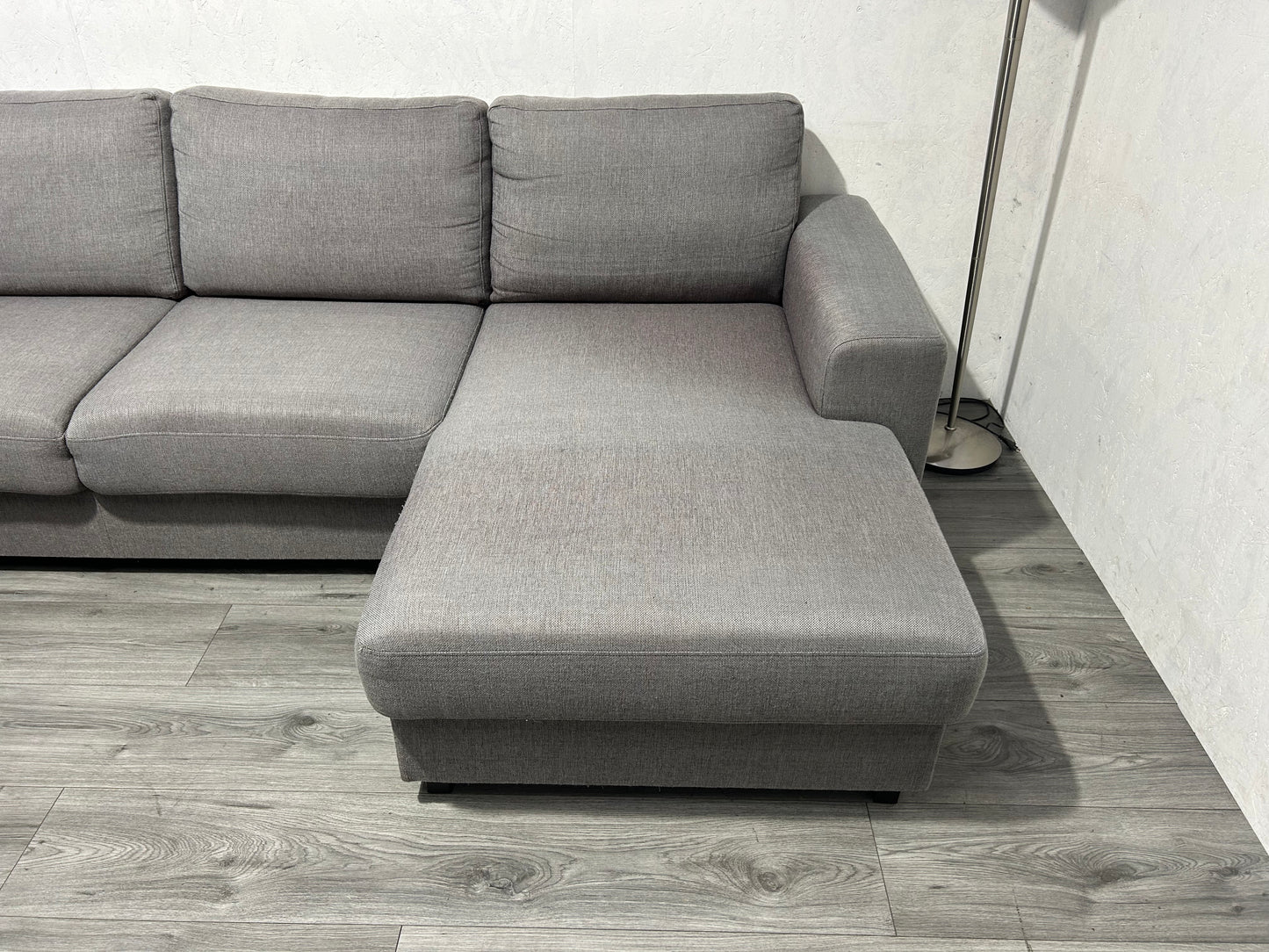 Licht Grijze U Bank ~ Losse Rugkussens Met Afneembare Hoezen