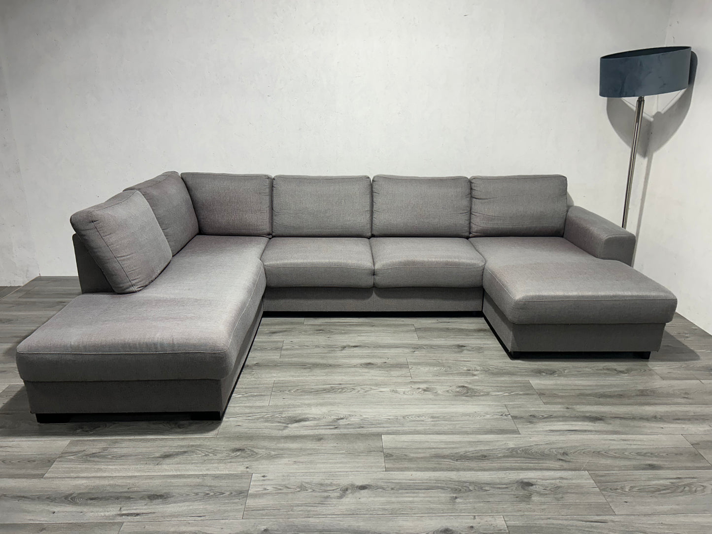 Licht Grijze U Bank ~ Losse Rugkussens Met Afneembare Hoezen