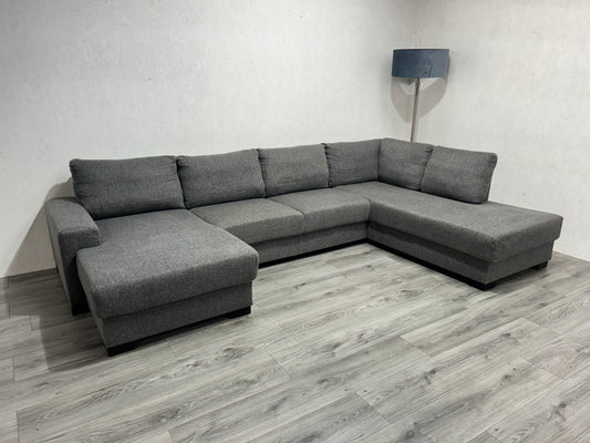 Licht Grijze U Bank ~ Losse Rugkussens Met Afneembare Hoezen
