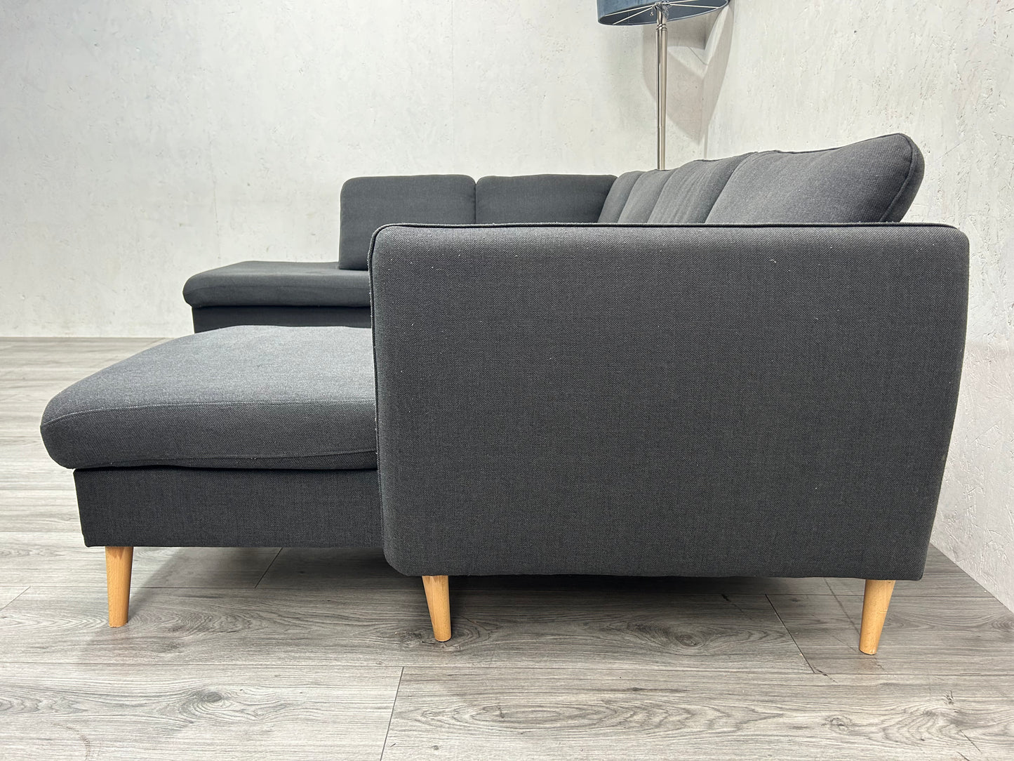 Antraciet U bank ~ Losse Kussens Met Afneembare Hoezen
