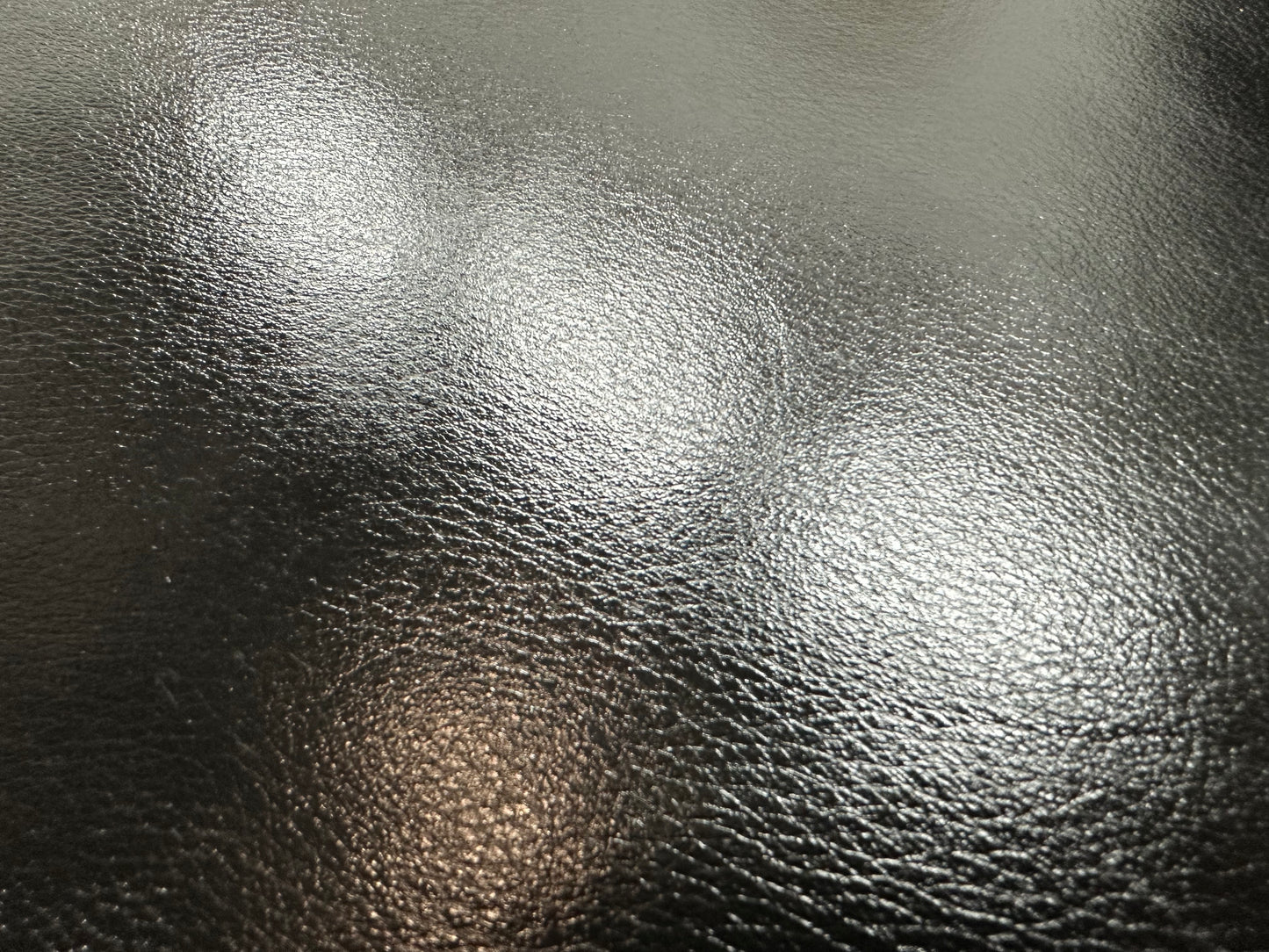 Zwarte Echt Lederen Hoekbank ~ Geïmpregneerd ~ Nieuwstaat