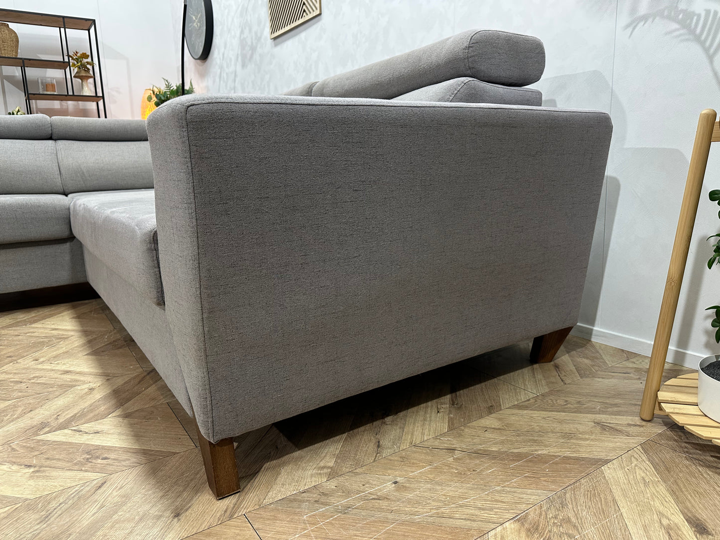 Licht Grijze Hoekbank ~ Slaapfunctie ~ Extra Opbergruimte